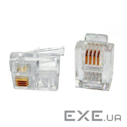 Конектор Patron RJ11 6P4C * 40 (CON-RJ-11-6P4C-40)