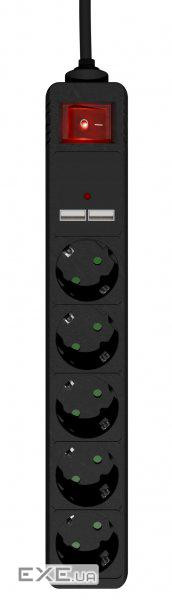 Мережевий подовжувач Energenie SPG5-U2-5-02