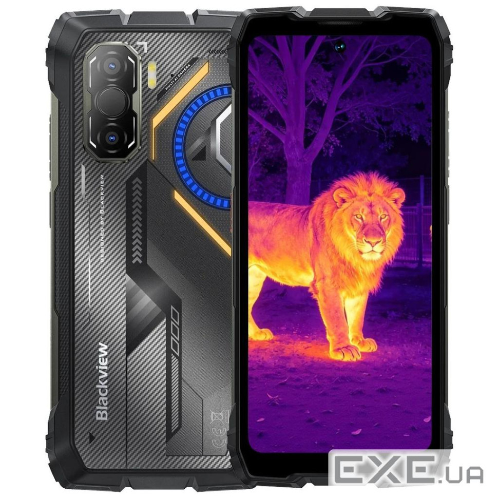 Смартфон Blackview ROCK 3 6.78" 8/256ГБ, 2SIM, 10000мА год, чорний UA (з тепловізоро (6931548326052)