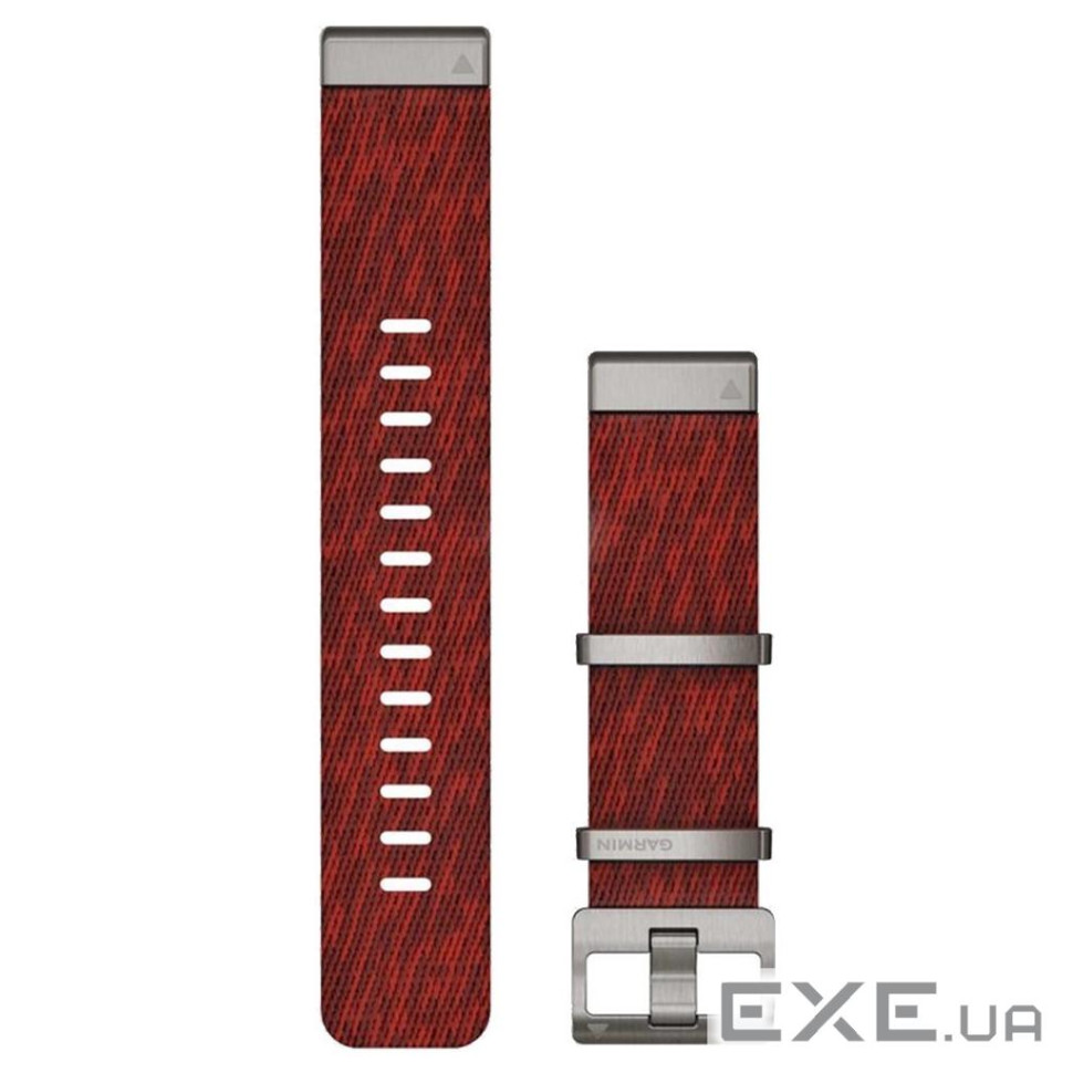 Ремінець до смарт-годинника Garmin MARQ, QuickFit 22m, Jacquard Weave Nylon Strap, Red (010-12738-22