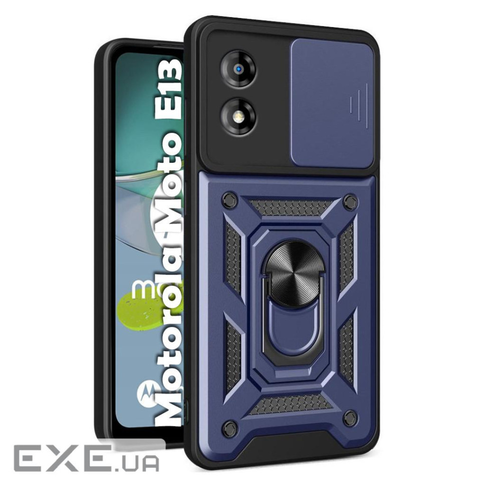 Чохол до мобільного телефона BeCover Military Motorola Moto E13 Blue (709102)