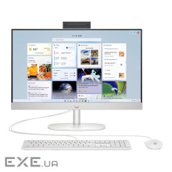 моноблок 23.8FI/R3 7320U/8GB DDR5/512/UMA/DOS/FHD Cam/WK/Shell White HP HP All-in-One 24-c (D3SB0EA)