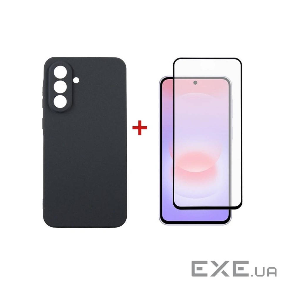 Чохол до мобільного телефона Dengos Carbon Cover + Glass Samsung Galaxy A37 Black (DG-KM-194)
