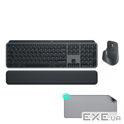 Комплект Logitech MX Keys for Business UA Graphite + Desk Mat Studio Series Mid Grey (MX920-010933)