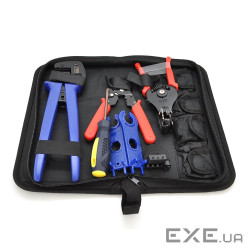 Набір інструментів YRO SITK9 для монтажу сонячних систем, 9 предметів, зачищення, обтискання, викрут