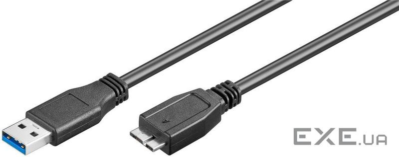 Кабель Goobay USB3.0 A-microB M/M 0.5m,2xShielded D=5.0mm Certified Cu (75.09.5734-1)