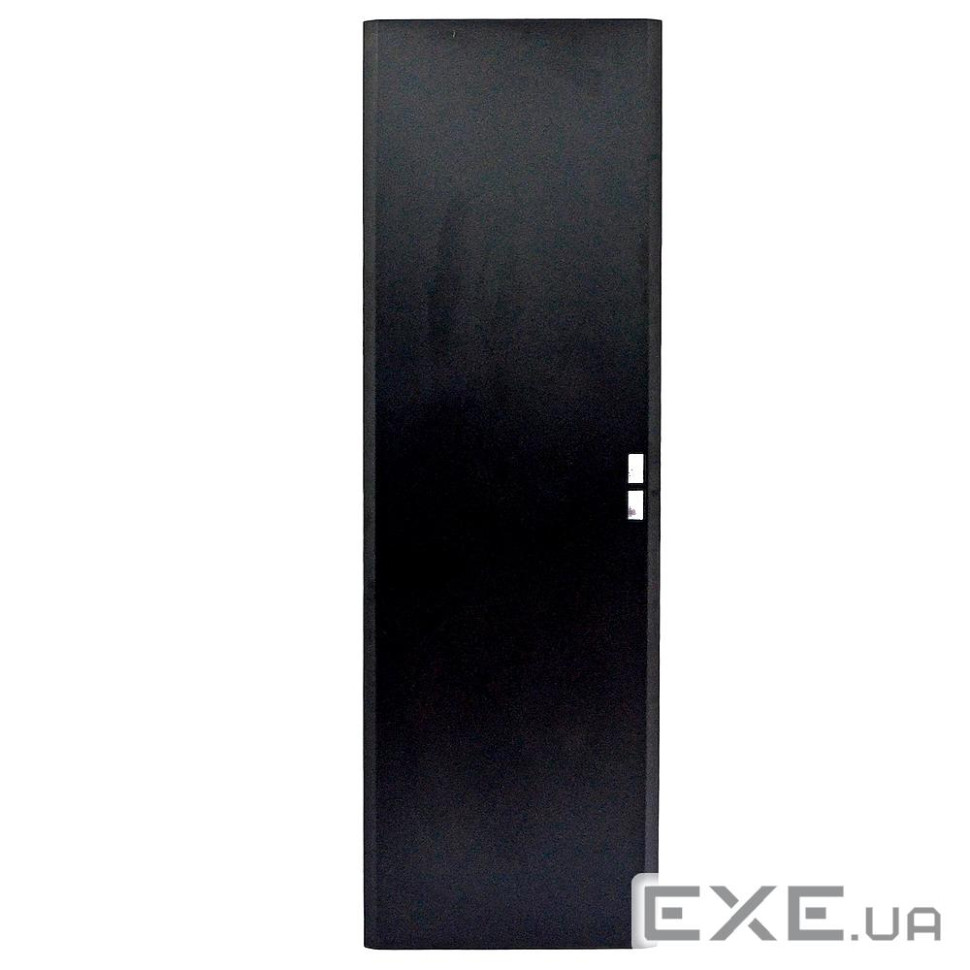 Суцільнометалеві двері до шафи MGSE 19" 28U, шир. 610мм, передні, чорні (UA-MGSE28MD6(F)B)