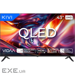 Телевізор 43", QLED, UHD, VIDAA KIVI 43U9000HB