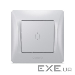 Кнопка дзвінка Videx BINERA 1кл срібний шовк (VF-BNDB1-SS)