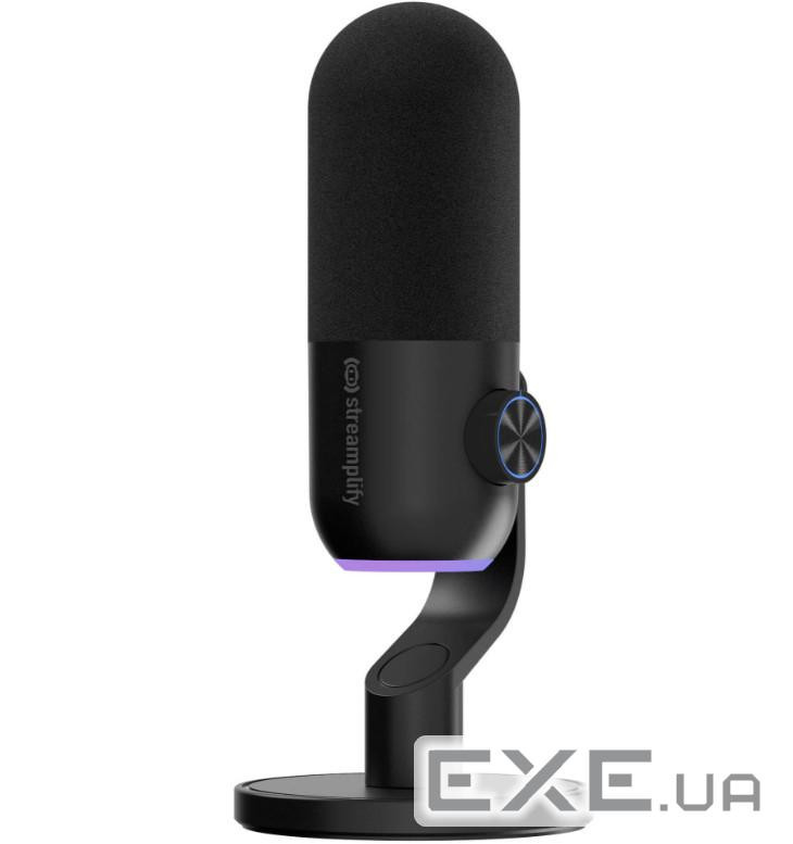 Мікрофон Streamplify MIC MINI-48-RGB-ST, чорний (SPMC-MM1C327.11)