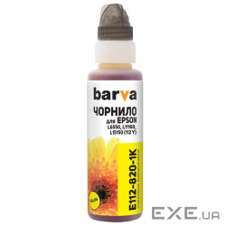 Чорнило Barva Epson 112 100 мл, yellow, флакон OneKey 1K (E112-820-1K)