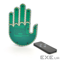Рука, що світиться на заднє скло + пульт, живлення від 3 * АА (немає в комплекті), Box (YT41596)