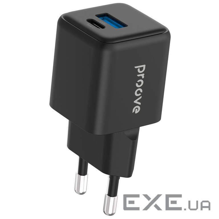 СЗУ Proove Pocket GaN Plus 25W (Type-C + USB) black (WCPG25111201)