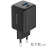 СЗУ Proove Pocket GaN Plus 25W (Type-C + USB) black (WCPG25111201)