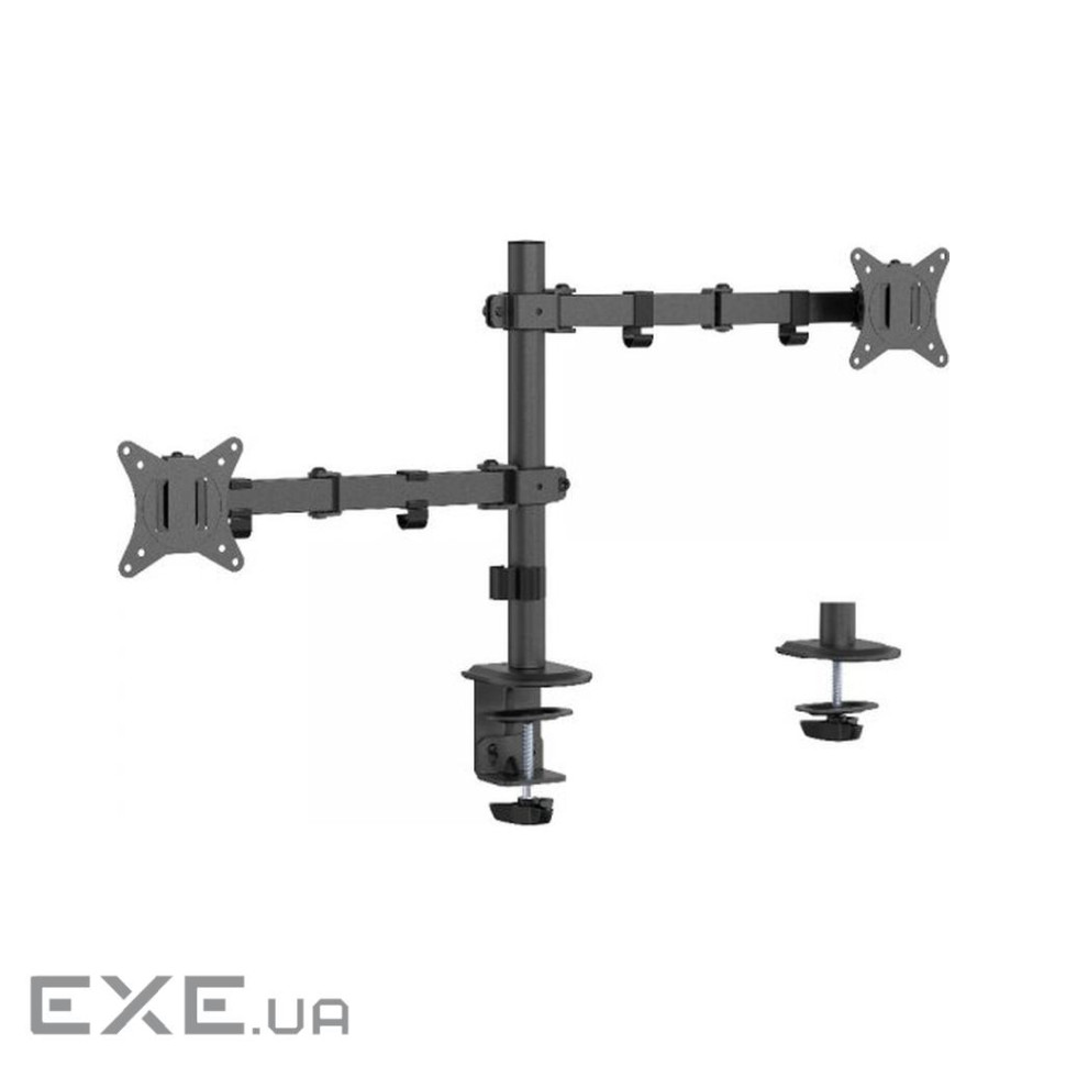 Кріплення настільне для 2-х моніторів GEMBIRD MA-D2-03 17"-32" Black
