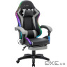 Крісло ігрове AGN 3 клас,120 кг, 100мм, RGB підсвітка, чорно-сіре (AGN09-25)