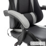 Крісло ігрове AGN 3 клас,120 кг, 100мм, RGB підсвітка, чорно-сіре (AGN09-25)