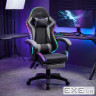 Крісло ігрове AGN 3 клас,120 кг, 100мм, RGB підсвітка, чорно-сіре (AGN09-25)