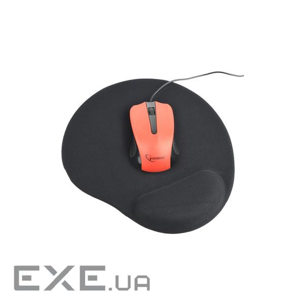 Килимок Gembird MP-GEL-BK Black гелевий з подушкою для руки