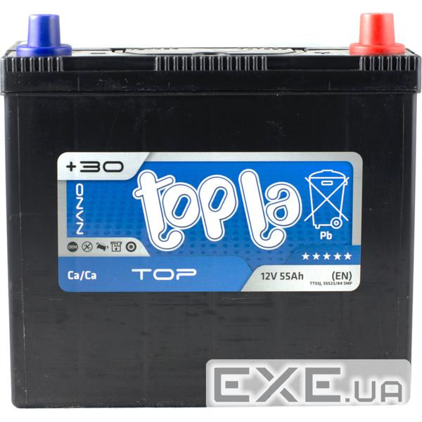 Акумулятор автомобільний Topla 55Ah/12V Top/Energy Japan Euro (118 255)