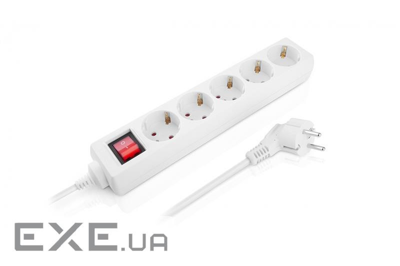 Мережевий фільтр живлення REAL-EL RS-Protect M 1.8m, white (EL122300025)