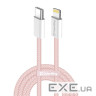 Дата кабель USB-C to Lightning 1.0m 27W pink ColorWay (CW-CBPDCL061-P)