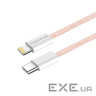 Дата кабель USB-C to Lightning 1.0m 27W pink ColorWay (CW-CBPDCL061-P)