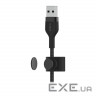 Дата кабель USB 2.0 AM to Lightning 1.0m black Belkin (CAA010BT1MBK)
