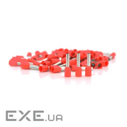 Кабельний наконечник VE1008, 1,0мм перетин затискання кабелю, довжина мідної трубки 8мм, ізоляція, 1 , 1