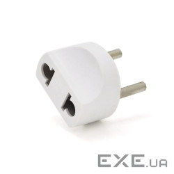 Перехідник на євророзетку White, в упаковці 50 штук, ціна за штуку (YT-PERa) (YT-PERa)