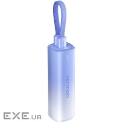 УМБ Vention 5000mAh 20W PD, USB-C In/Out, Lightning In/Out, with cable, Gradient Blue (FHWL0)