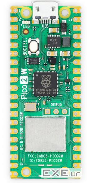 Одноплатний комп"ютер Raspberry Pi Pico 2W (SC1633)