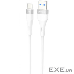 Кабель Proove Light Silicone Plus USB to Type-C 3A (1m) white (CCLS15001202)
