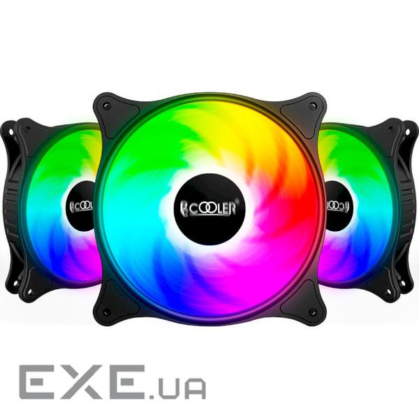 Вентилятор PCCOOLER FX 120 ARGB Black 3-Pack (FX 120 ARGB BK 3in1)