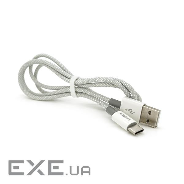 Кабель iKAKU KSC-723 GAOFEI smart charging cable for Type-C, Gray, длина 1м , 2.4A, (KSC-723-Gr-TC)