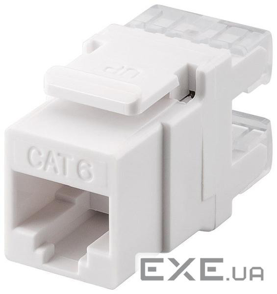 Конектор мережевий FreeEnd-RJ45 UTP6 (Keystone),конектор ToolFree SNAP-IN,білий (75.09.5740-100) (75.09.5740-100)