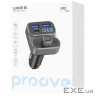 Автомобільне ЗУ Proove FM Launcher Luxor SE 36W (PD+QC3.0) Type-C+USB gray (FMLX20120003)