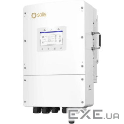 Гібридний інвертор SOLIS S6-EH3P10K02-NV-YD-L, трифазний, 10кВт (2 / 3 MPPT 200 - 850V, струм заряду
