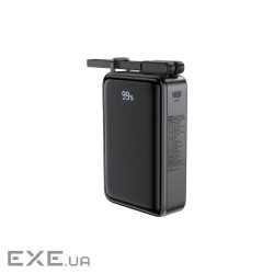 УМБ Acefast 20000mAh 67W PD3.0 20В /3.35A Type-C, USB-A, witch cable, Li-ion M4 Black (6974316282723)