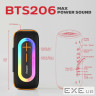 Акустична система 1.0 Energizer 20Вт Bluetooth 5.2/MicroSD/USB/AUX/FM,IPX65, 360 Sound чорн (BTS206)