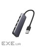 Концентратор Ugreen 4-port 0.15m USB 3.0 Active Metal Plated Shell Ultra Slim CM (50985)
