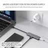 Концентратор Ugreen 4-port 0.15m USB 3.0 Active Metal Plated Shell Ultra Slim CM (50985)