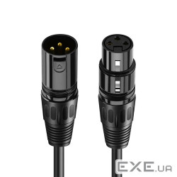 Микрофонный кабель Cabletime PRO XLR 3P XLR Male to Female 2м Black (CF24L)
