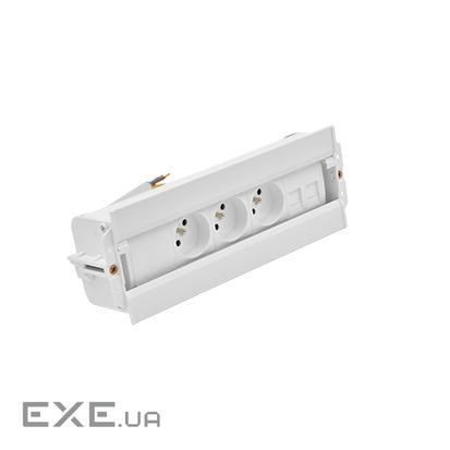 Врізн роз блок S486: 1x220В, зар прист 1хUSB-CC, 1xUSB-A, 1хHDMI, білий (48630F10B0F0100-33)