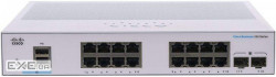 Комутатор мережевий Cisco CBS350-16T-2G-EU