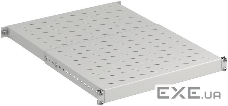 Полка регул. ZPAS 19" 1U глуб. 350-600 мм вантажопід. 150кг сіра (WZ-3074-83-04-011) (WZ-3074-83-04-011)