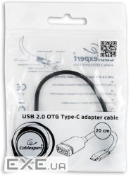 Перехідник OTG USB 2.0 AF to USB-C 0.2m Cablexpert (A-OTG-CMAF2-01)
