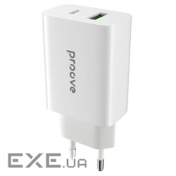 СЗУ Proove Rapid 20W (Type-C + USB) white (WCRP20110002)