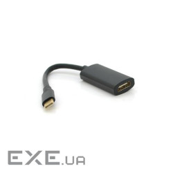 Конвертер Type-C (тато)/HDMI (мама), 15cm, круглий , Black-gray (YT-Type-C(M) / HDMI(F)-15cm)