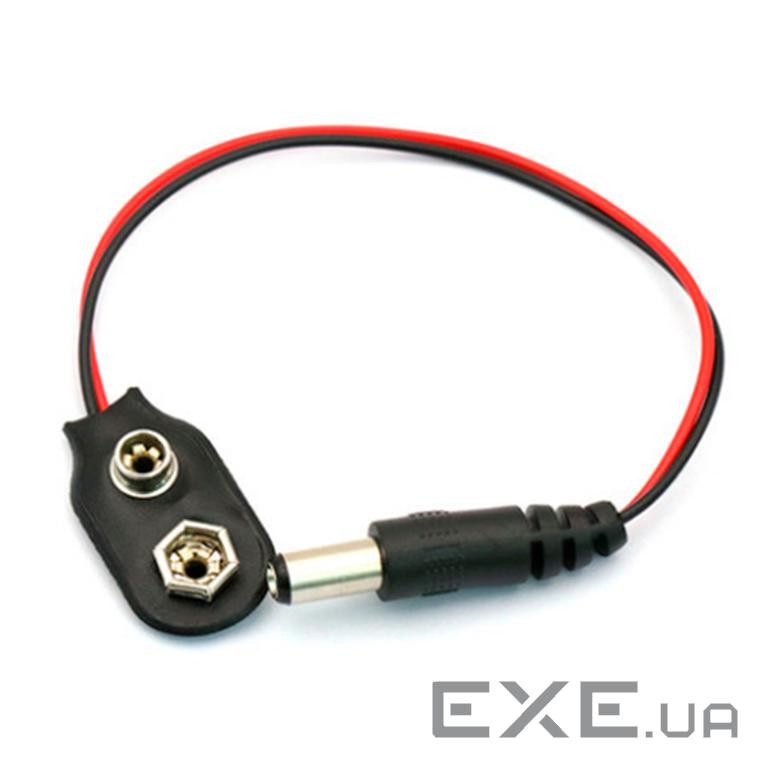 Перехідник 9V крона (кутовий) - роз&apos,єм живлення 5.5х2.1 (32480) 2.1 (32480)